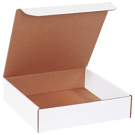 Box Packaging Corrugated Literature Mailers, 12L x 12W x 3H, White, PK50 ML12123